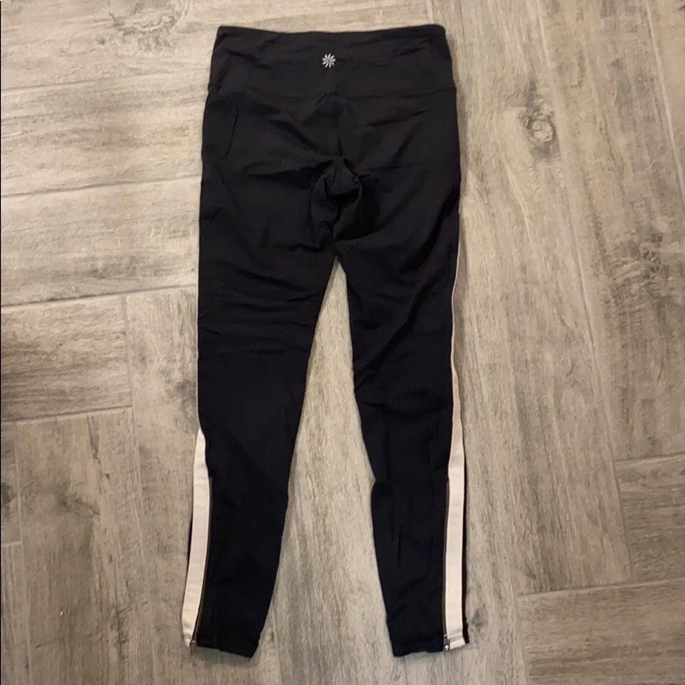 Athleta Striped Leggings XS